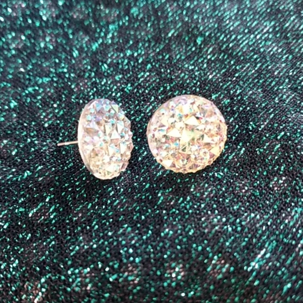 Acrylic gem stud earrings
